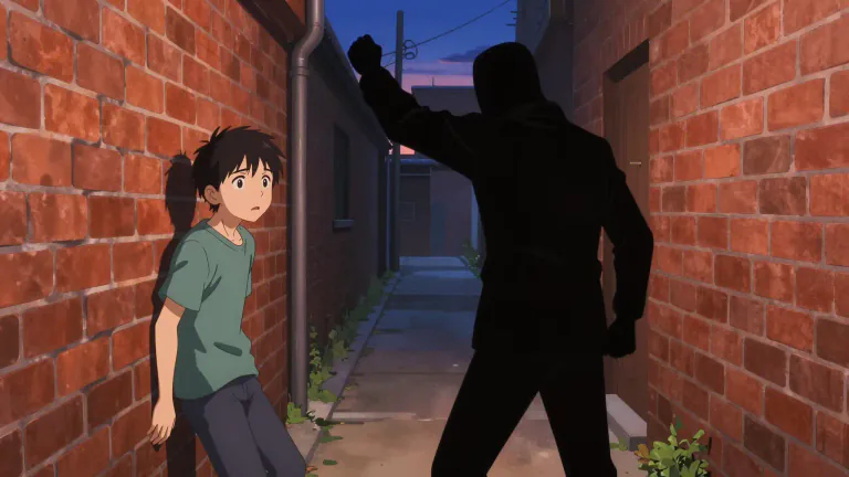 Visual representation of "somebody will murder you" - Someone is going to kill you.