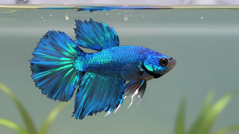 Visual representation of "betta" - A small, colorful freshwater fish known for its elaborate fins and aggressive nature.