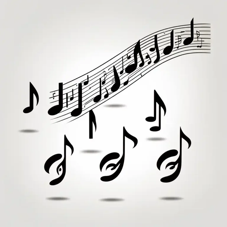 Visual representation of "flat" - In music, a flat musical note is one that is slightly lower in pitch than the note that is named