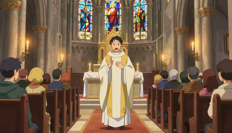 Visual representation of "liturgical" - Related to public worship or rituals, usually of a religious kind.