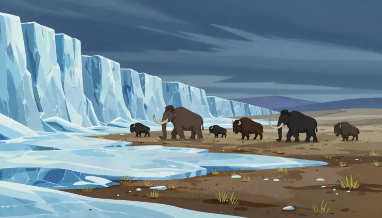 Visual representation of "pleistocene" - The Pleistocene epoch is a time period in Earth's history marked by repeated glacial cycles, and it has significantly influenced the evolution of many species.