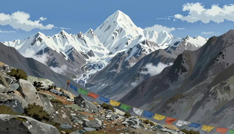 Visual representation of "himalayan" - Relating to the Himalayas, a mountain range in Asia that separates India from Tibet.