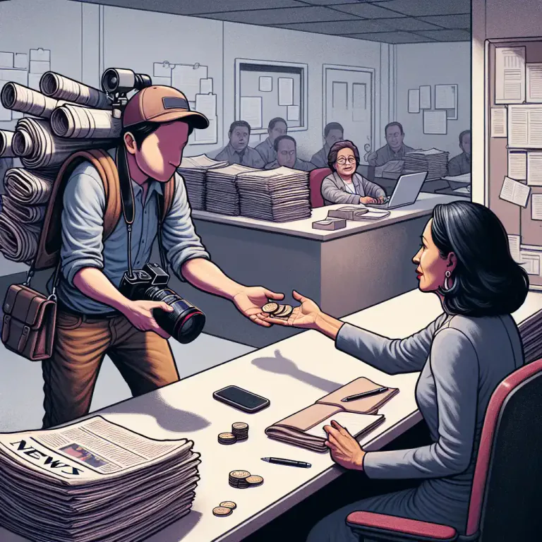 Visual representation of "stringer" - In journalism, a freelance reporter who contributes news stories to a publication regularly but is paid per story or per word rather than receiving a regular salary.