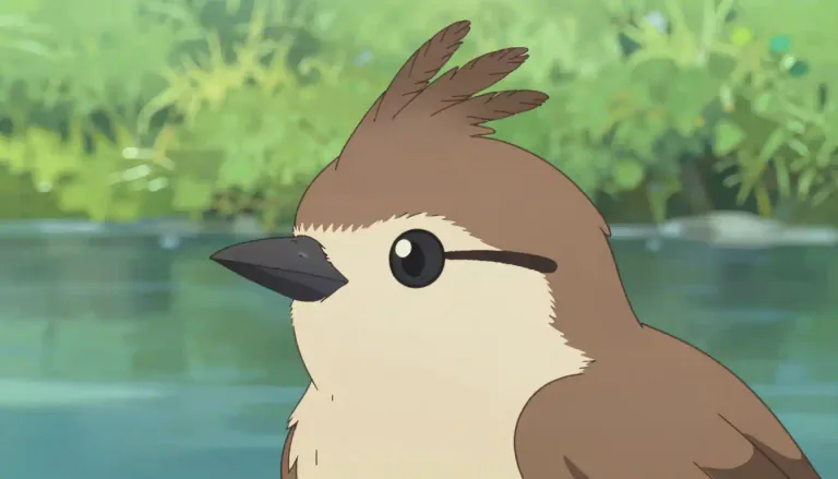 Visual representation of "tufted" - With a small bunch of hairs, feathers, threads or grass sticking out.