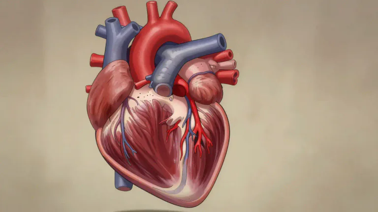 Visual representation of "myocardium" - The myocardium is the muscular middle layer of the heart wall, responsible for contracting and pumping blood.