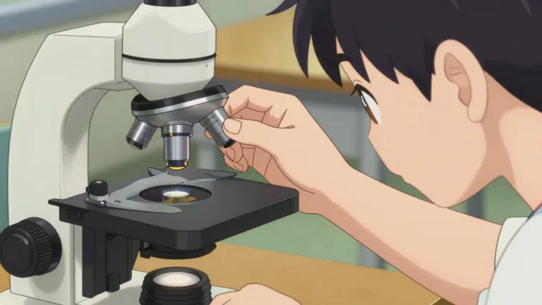 Visual representation of "nosepiece" - A part of a microscope or binoculars where the nose rests.