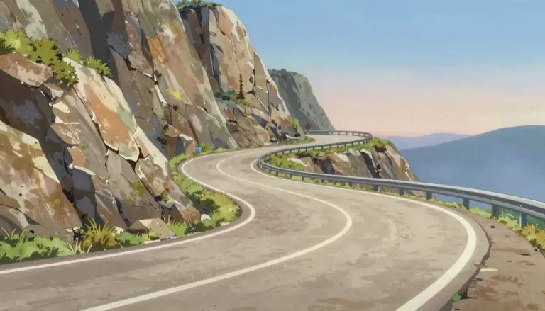 Visual representation of "curve" - A line or shape that bends away from straightness in a smooth, continuous way.