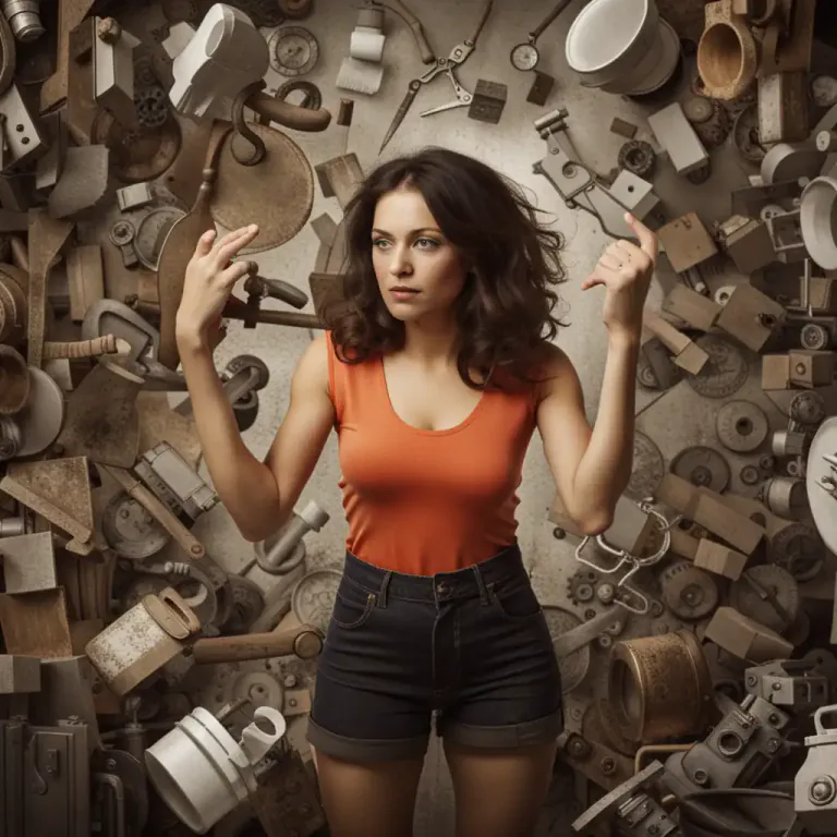 Visual representation of "shrug away" - To respond to or deal with a difficulty in a dismissive or indifferent manner