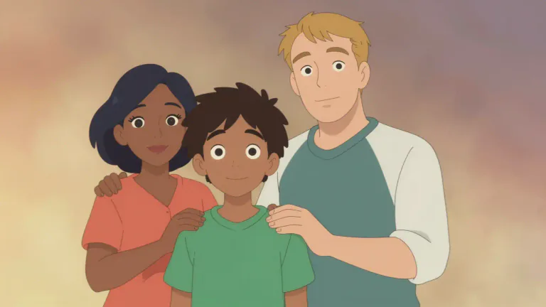 Visual representation of "mulatto" - A person who has a black parent and a white parent.