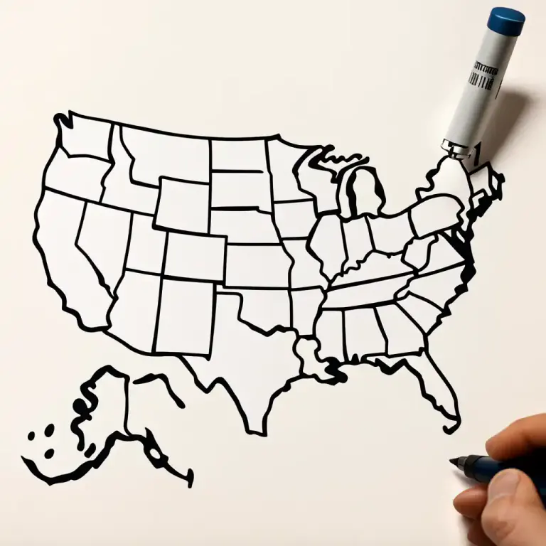 Visual representation of "outline" - To draw, trace, or define the outer edge or shape of something.