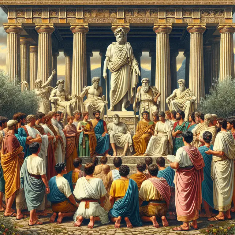 Visual representation of "hellene" - A follower of the Hellenistic religion or culture