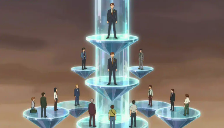 Visual representation of "hierarchy" - The system or organization that has levels of importance or power