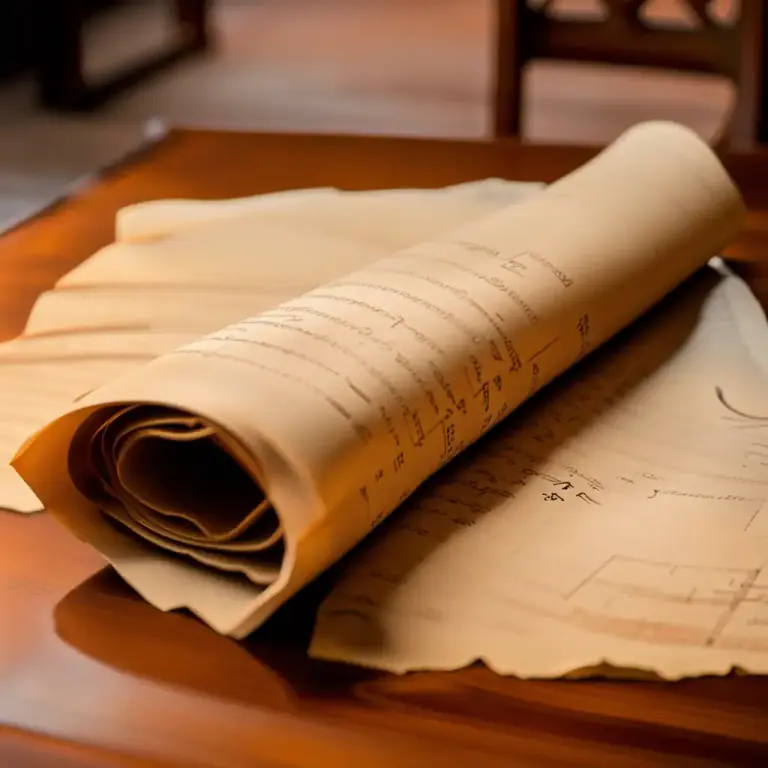 Visual representation of "manuscript" - Old document written by hand before the invention of printing.