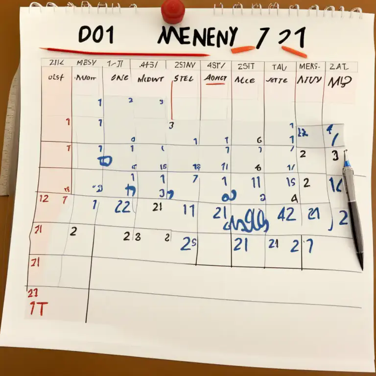 Visual representation of "a week next/on/this Monday, etc." - Describes a specific day occurring in the next week