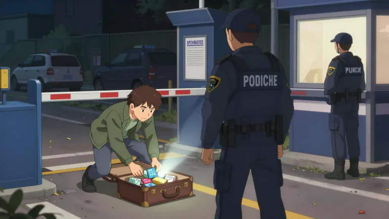 Visual representation of "smuggle" - To take or bring goods secretly and illegally into or out of a country.