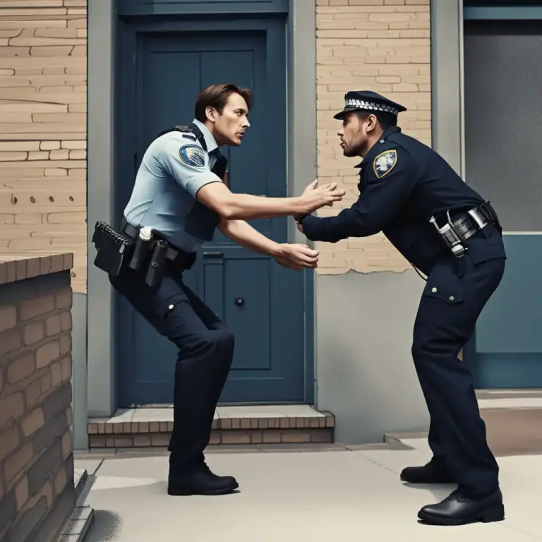 Visual representation of "talk down" - To persuade someone not to do something