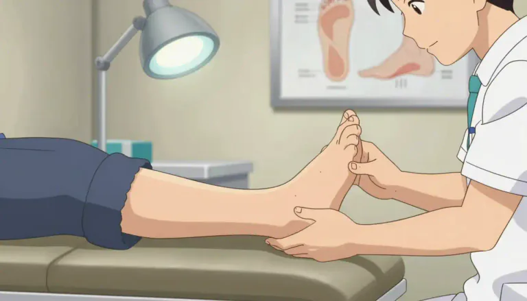 Visual representation of "podiatric" - Relating to the branch of medicine that deals with the assessment and treatment of foot disorders.