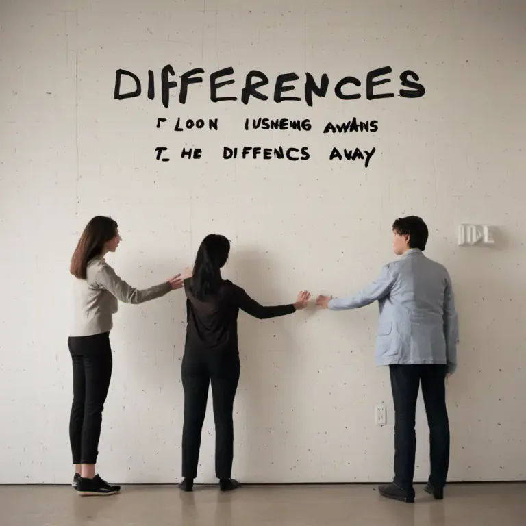 Visual representation of "put aside" - To ignore or forget about a problem or disagreement.