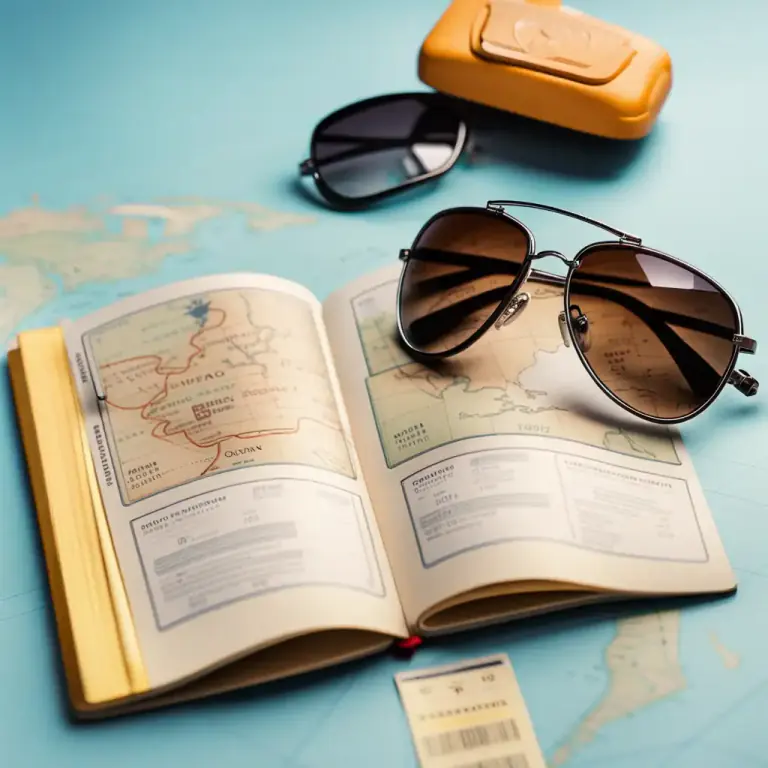 Visual representation of "itinerary" - A document or guidebook outlining the details of a trip or tour