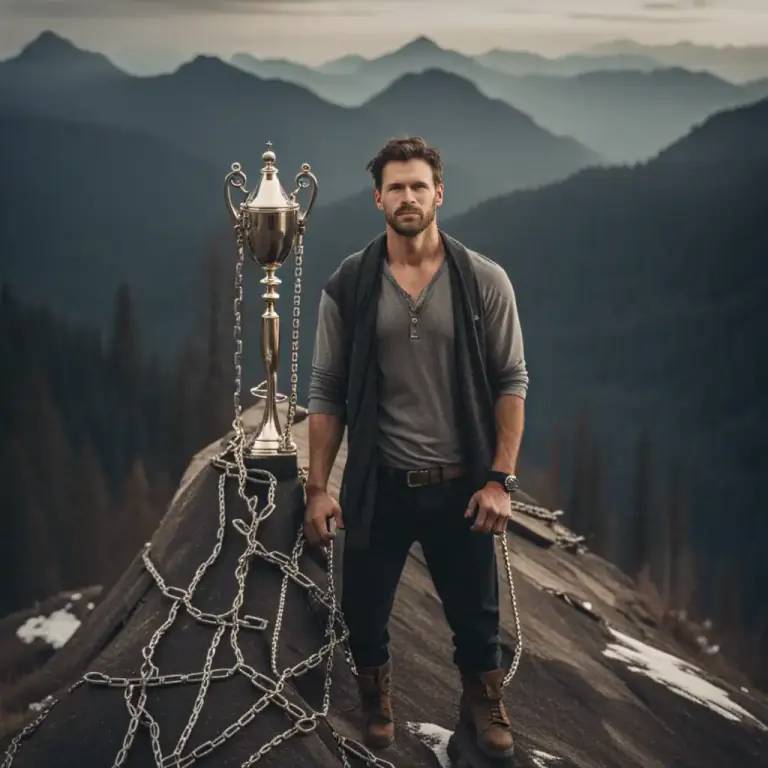 Visual representation of "what price…?" - Used to ask what someone had to go through or give up in order to achieve something.