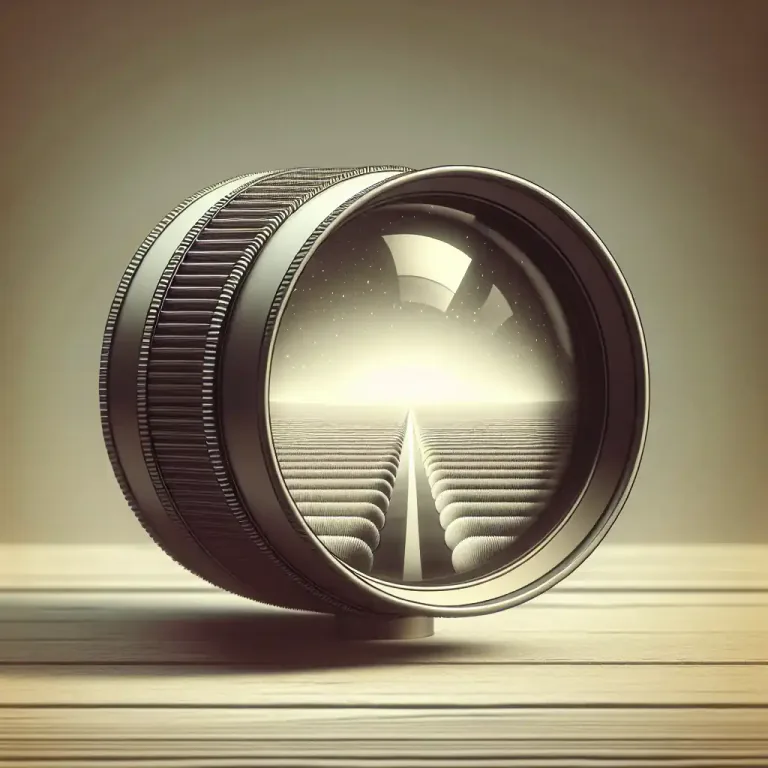 Visual representation of "meniscus" - A lens that is convex on one side and concave on the other, causing light to spread out.