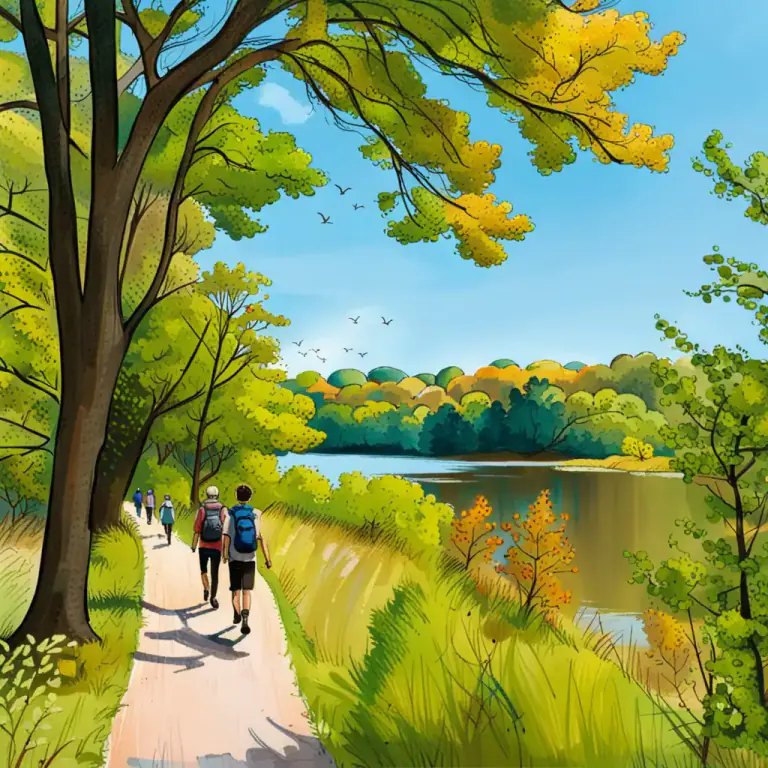 Visual representation of "conservancy" - An area of land that a conservancy organization protects.