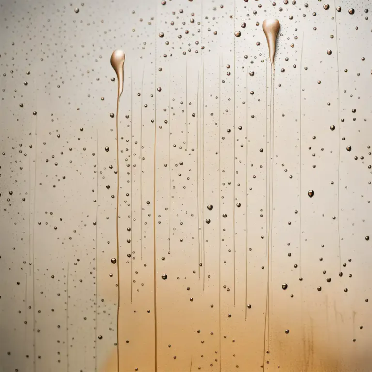 Visual representation of "moisture" - Water or other liquid diffused in a small quantity as vapor, within a solid, or condensed on a surface