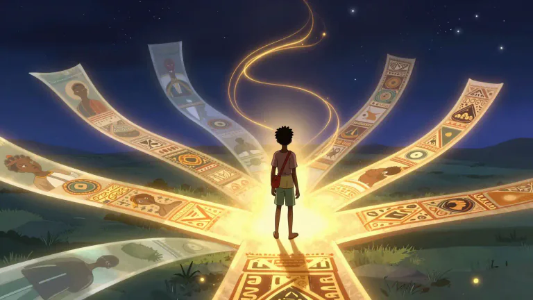 Visual representation of "akan" - A term primarily used in Ghana to denote a concept of future possibilities or becoming.