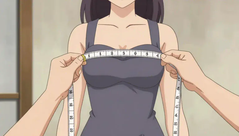Visual representation of "bustline" - The horizontal measurement around the bust area of a woman's body, often used in clothing design and sizing.