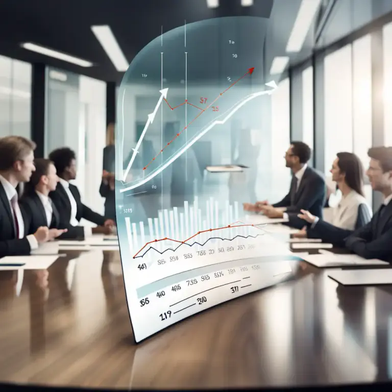 Visual representation of "projection" - A guess or estimate about the future based on known information or experience