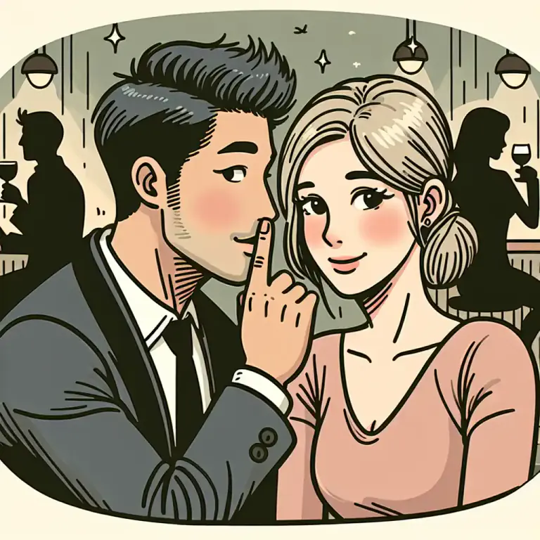 Visual representation of "sly" - Appearing or happening in indirect, quiet, or secretive way