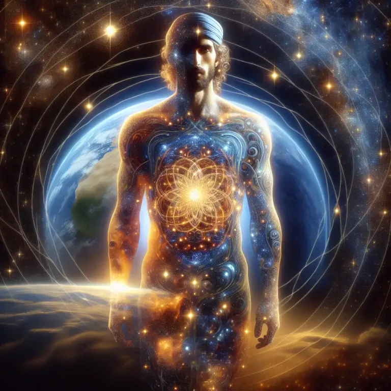 Visual representation of "macrocosm" - A larger system that is represented in a smaller, similar system.