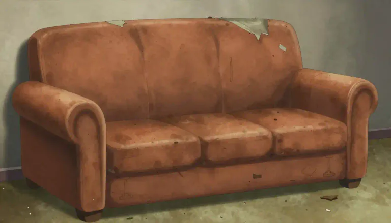 Visual representation of "manky" - Dirty or unpleasant; in poor condition.