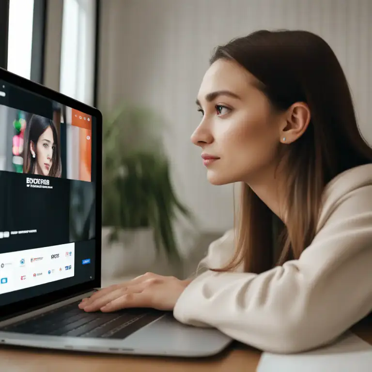 Visual representation of "viewer" - A person who watches something online, like a video on social media or YouTube.
