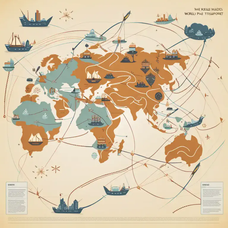 Visual representation of "globalization" - The process by which the world is becoming increasingly interconnected as a result of massively increased trade and cultural exchange.