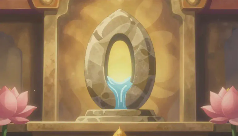 Visual representation of "yoni" - In Hindu philosophy, yoni refers to the female reproductive organ and is also a sacred symbol representing divine feminine energy.