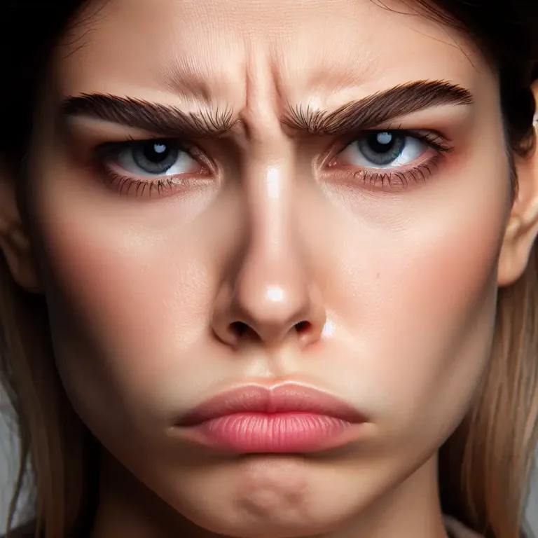 Visual representation of "displeasure" - Strong feeling of not liking or approving something or someone.