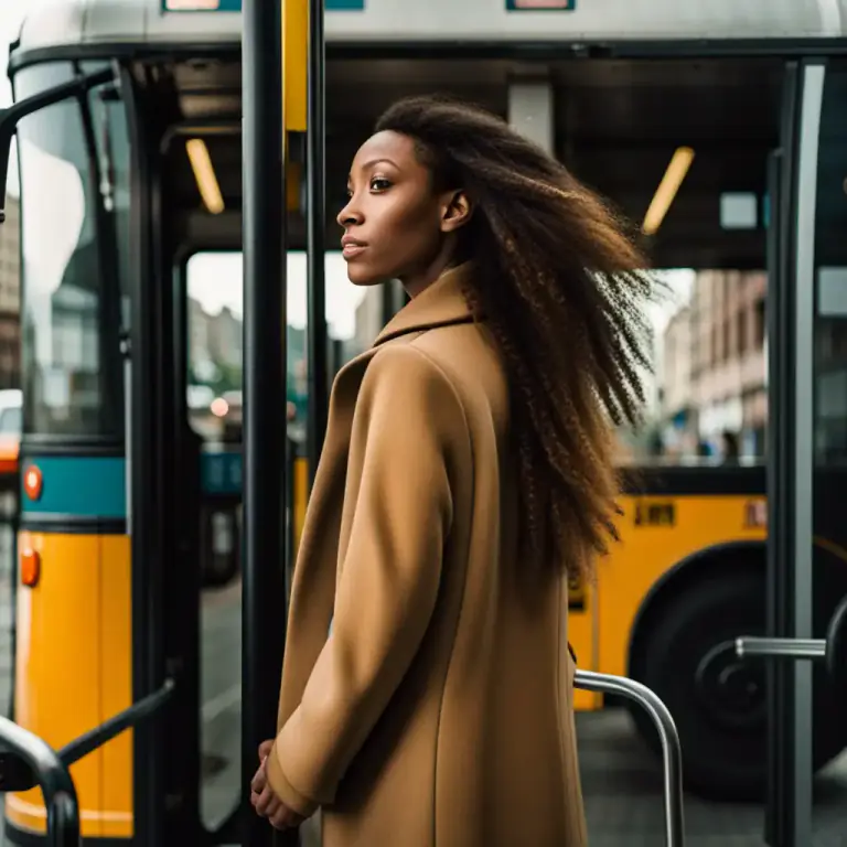 Visual representation of "get on" - To board a vehicle