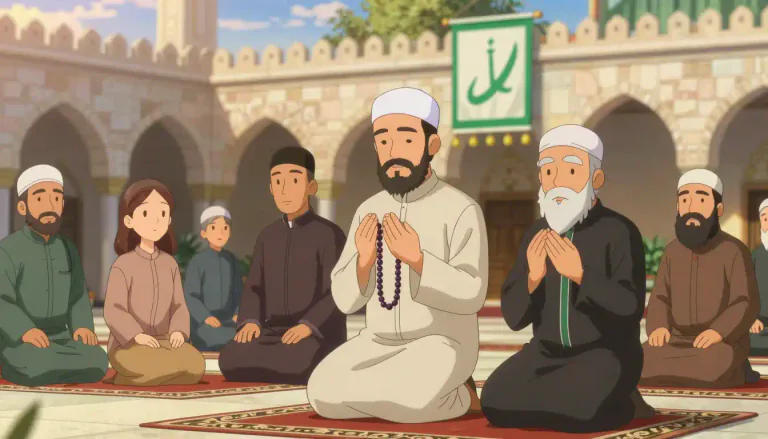 Visual representation of "shi'ite" - A member of the Shia branch of Islam, which emphasizes the role of Ali, the cousin and son-in-law of Muhammad, as his rightful successor.