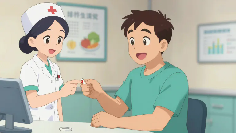 Visual representation of "nondiabetic" - Referring to an individual who does not have diabetes.