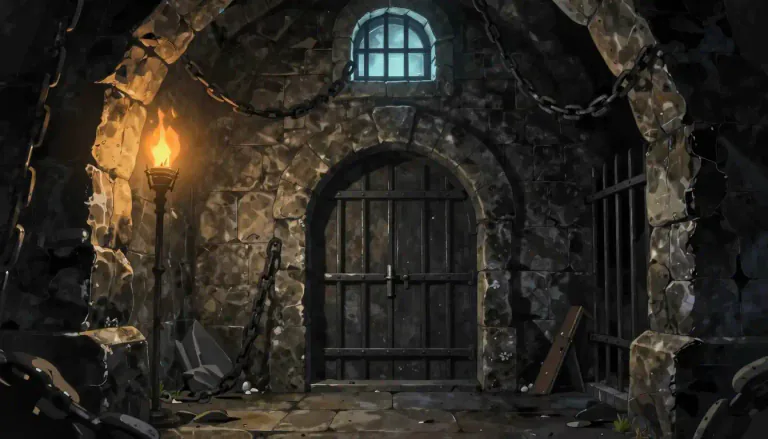 Visual representation of "dungeon" - A dark and strong prison or cell, usually underground