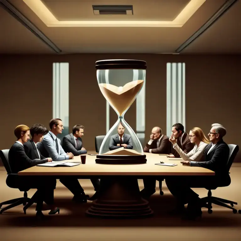 Visual representation of "drag on" - Continue for too long, longer than is necessary or interested.
