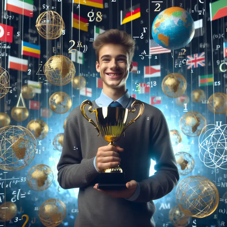 Visual representation of "olympiad" - An international contest in a specific subject, like mathematics or physics.
