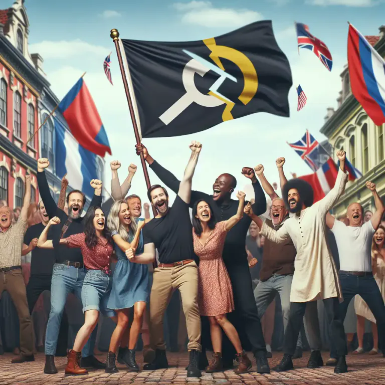 Visual representation of "secessionist" - Supporting secession, or the act of withdrawing from a larger entity like a country or state