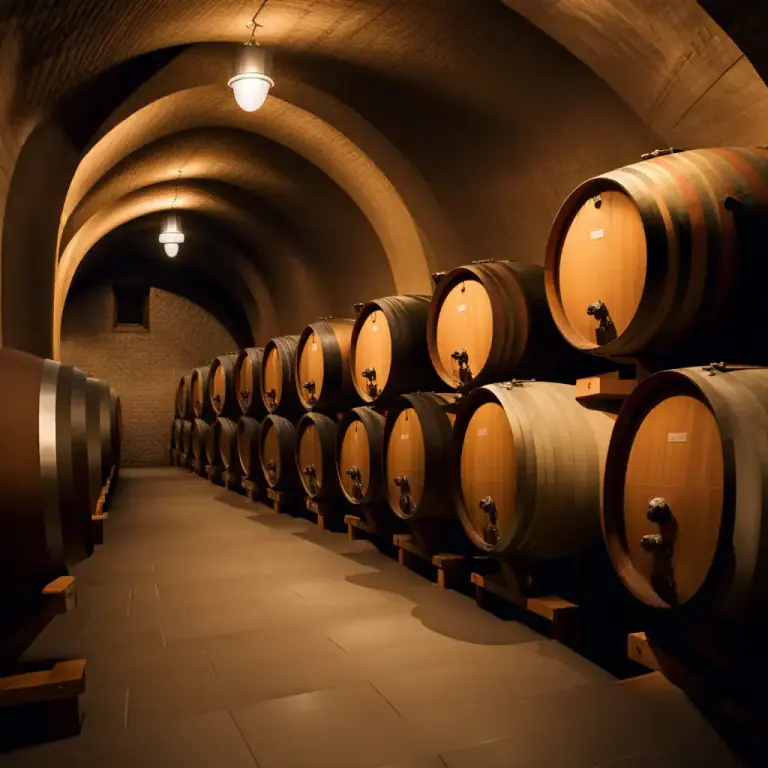Visual representation of "butt" - A large barrel used for storing liquid, like wine or beer.