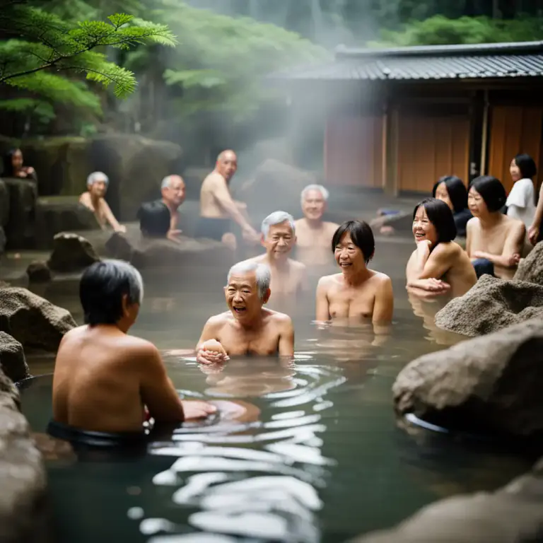 Visual representation of "bath" - A social or recreational event that happens in a bath, pool or hot spring