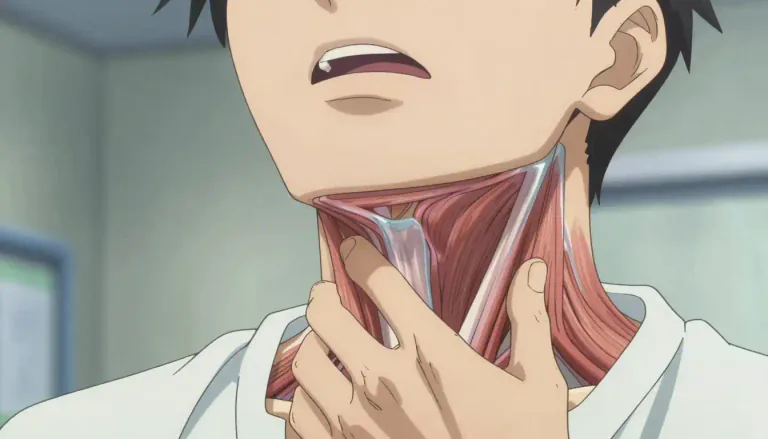 Visual representation of "laryngospasm" - A sudden involuntary contraction of the muscles of the larynx, which can cause difficulty in breathing.