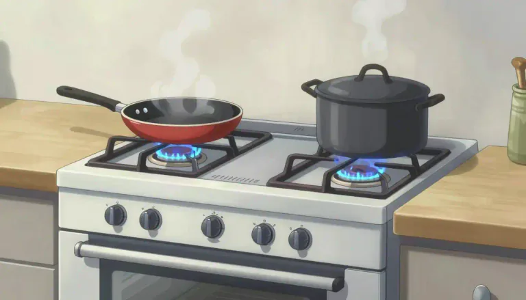 Visual representation of "cookstove" - A cookstove is a device that is used for cooking food, typically consisting of a surface that you can heat, often with burners, and sometimes with an oven.