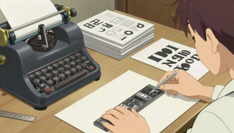 Visual representation of "typographer" - A person who designs, prints or arranges text.