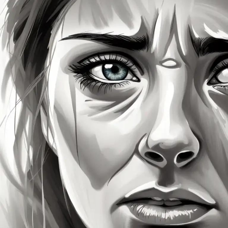 Visual representation of "mist" - To become teary-eyed, usually due to a strong emotion.
